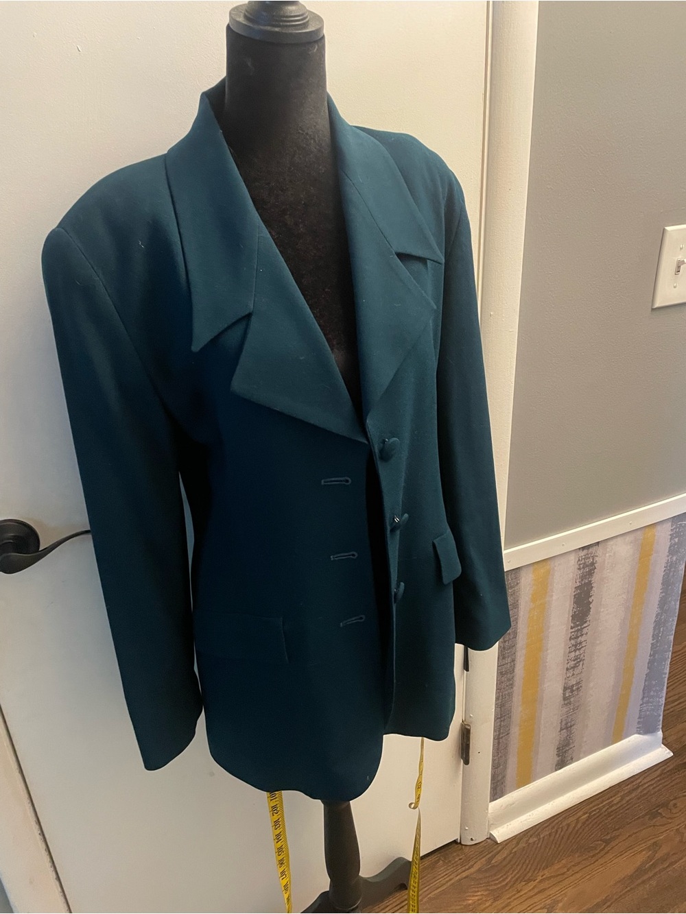 bebe Teal Green Blazer Jacket